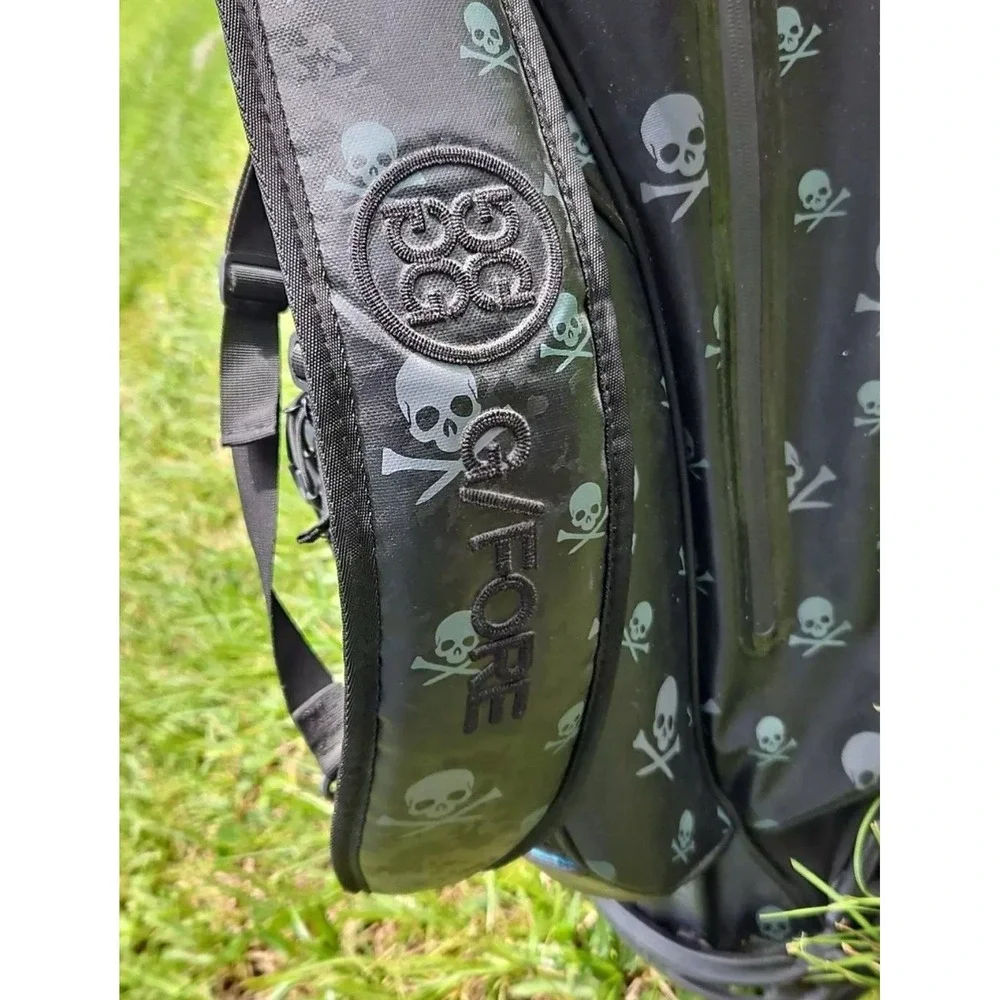 G/FORE & VESSEL Collaboration KILLER CARRY Golf Bag  Nylon Skull Black Limited